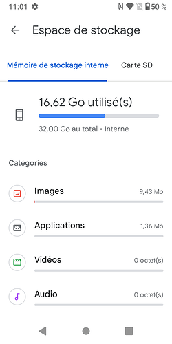 Menu images, vidéos, etc