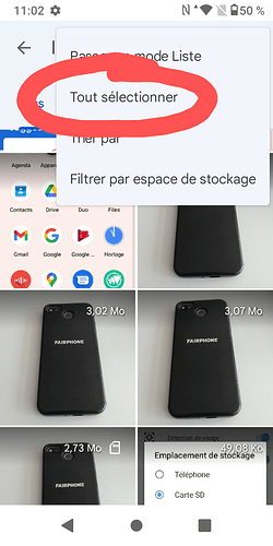 1.4 Tout sélectionner